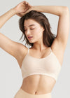 Convertible Scoop Neck Unlined Bralette - Outlast® Seamless from Yummie in Frappe - 2