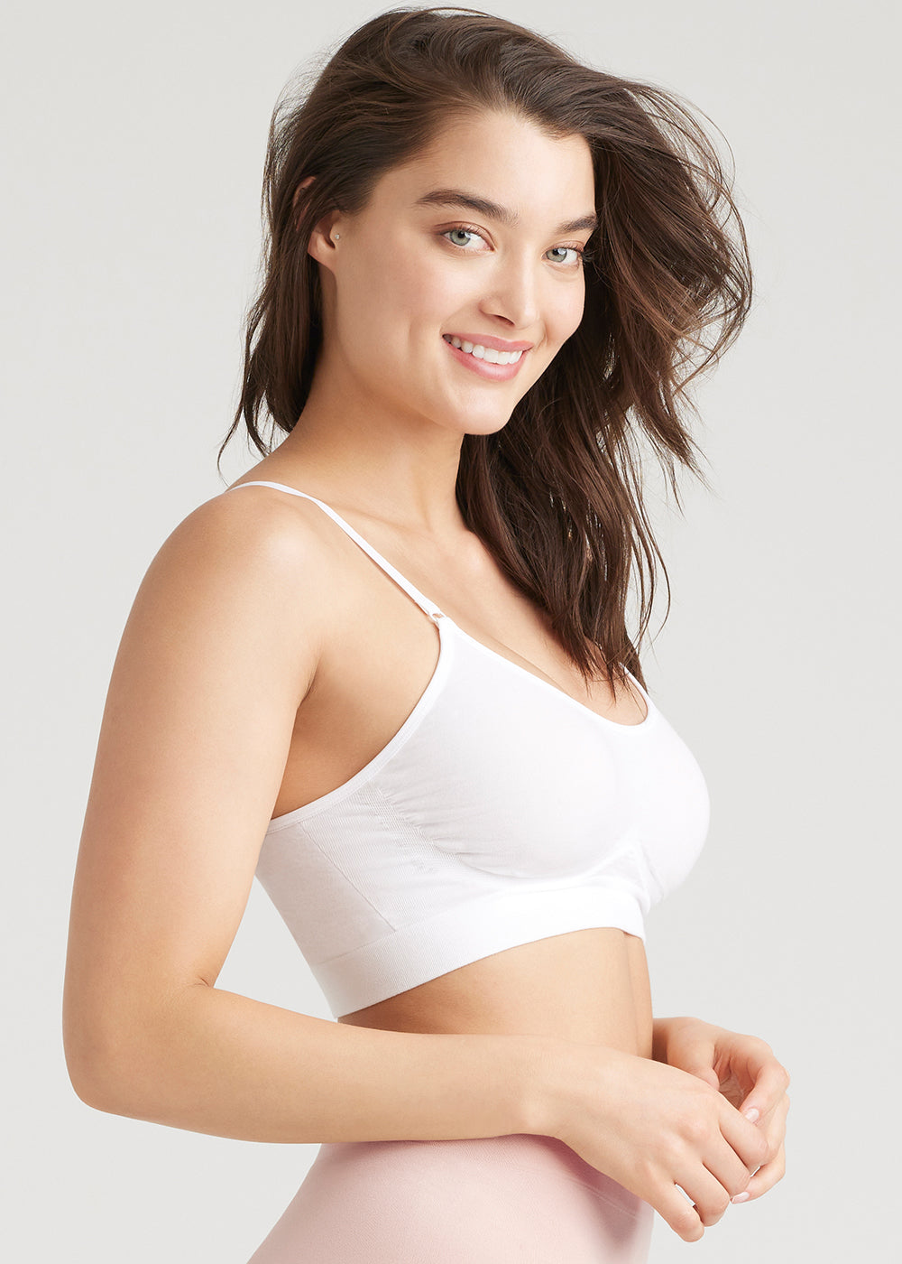 Outlast® White Convertible Scoop Neck Unlined Bralette Yummie Yummie 6121