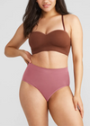 Non-Shaping Retro Brief - Seamless from Yummie in Mauve Glow - 2