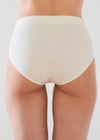 Non-Shaping Retro Brief - Seamless from Yummie in Whisper White Lace Jacquard - 3