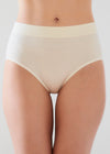 Non-Shaping Retro Brief - Seamless from Yummie in Whisper White Lace Jacquard - 2