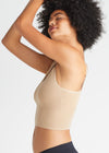 Claudia Longline Bra Top - Seamless from Yummie in Almond - 2