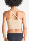 Claudia Longline Bra Top - Seamless from Yummie in Almond - 4