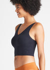 Claudia Longline Bra Top - Seamless from Yummie in Black - 2