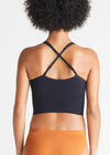 Claudia Longline Bra Top - Seamless from Yummie in Black - 5