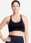 Whitney Unlined Low Impact Bra - Cooling Active from Yummie in Black - 2