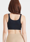 Eva Square Neck Bralette - Seamless from Yummie in Black - 3