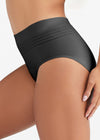 Non-Shaping Retro Brief - Seamless from Yummie in Black Shadow Stripe - 1