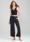 Wide Leg Lounge Pant - Slub Knit from Yummie in Wide Leg Lounge Pant - Slub Knit - 5