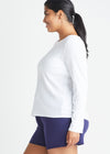 Long Sleeve Tee - Cotton Rib from Yummie in White - 6