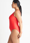 Siren One Shoulder One Piece Swimsuit from Yummie in True Red - 9