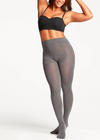 2-Pack Opaque Tights from Yummie in Black Rib/Heather Grey - 8