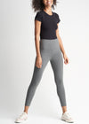 Rachel Shaping Legging - Cotton Stretch from Yummie in Heather Charcoal - 19