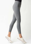 Rachel Shaping Legging - Cotton Stretch from Yummie in Heather Charcoal - 17