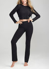 Jodi Slim Bootcut Shaping Legging - Cotton Stretch from Yummie in Jodi Slim Bootcut Shaping Legging - Cotton Stretch - 12