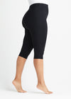 Talia Cropped Capri Shaping Legging - Cotton Stretch from Yummie in Black - 7