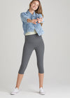 Talia Cropped Capri Shaping Legging - Cotton Stretch from Yummie in Talia Cropped Capri Shaping Legging - Cotton Stretch - 7