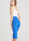 Talia Cropped Capri Shaping Legging - Cotton Stretch from Yummie in True Sapphire - 4