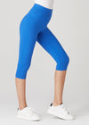 Talia Cropped Capri Shaping Legging - Cotton Stretch from Yummie in True Sapphire - 2