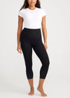 Gloria 7/8 Ankle Shaping Legging - Cotton Stretch from Yummie in Black - 3