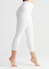 Gloria 7/8 Ankle Shaping Legging - Cotton Stretch from Yummie in White - 2