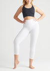 Gloria 7/8 Ankle Shaping Legging - Cotton Stretch from Yummie in White - 3