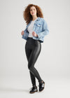 Faux Leather Shaping Legging with Side Zip from Yummie in Faux Leather Shaping Legging with Side Zip - 5