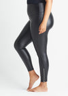 Faux Leather Shaping Legging with Side Zip from Yummie in Black - 11