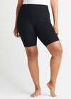 Mel Shaping Biker Short - Cotton Stretch from Yummie in Black - 3