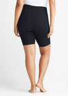 Mel Shaping Biker Short - Cotton Stretch from Yummie in Black - 4