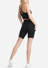 Mel Shaping Biker Short with Pockets - Cotton Stretch from Yummie in Mel Shaping Biker Short with Pockets - Cotton Stretch - 9