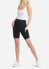 Mel Shaping Biker Short with Pockets - Cotton Stretch from Yummie in Mel Shaping Biker Short with Pockets - Cotton Stretch - 10