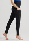 Rachel Shaping Legging with Side Pockets - Cotton Stretch from Yummie in Black - 9