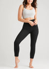 Gloria 7/8 Ankle Shaping Legging with Pockets - Cotton Stretch from Yummie in Black - 9