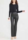 Faux Leather Shaping Bootcut Legging from Yummie in Black - 4