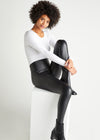 Faux Leather Shaping Legging from Yummie in Black - 1