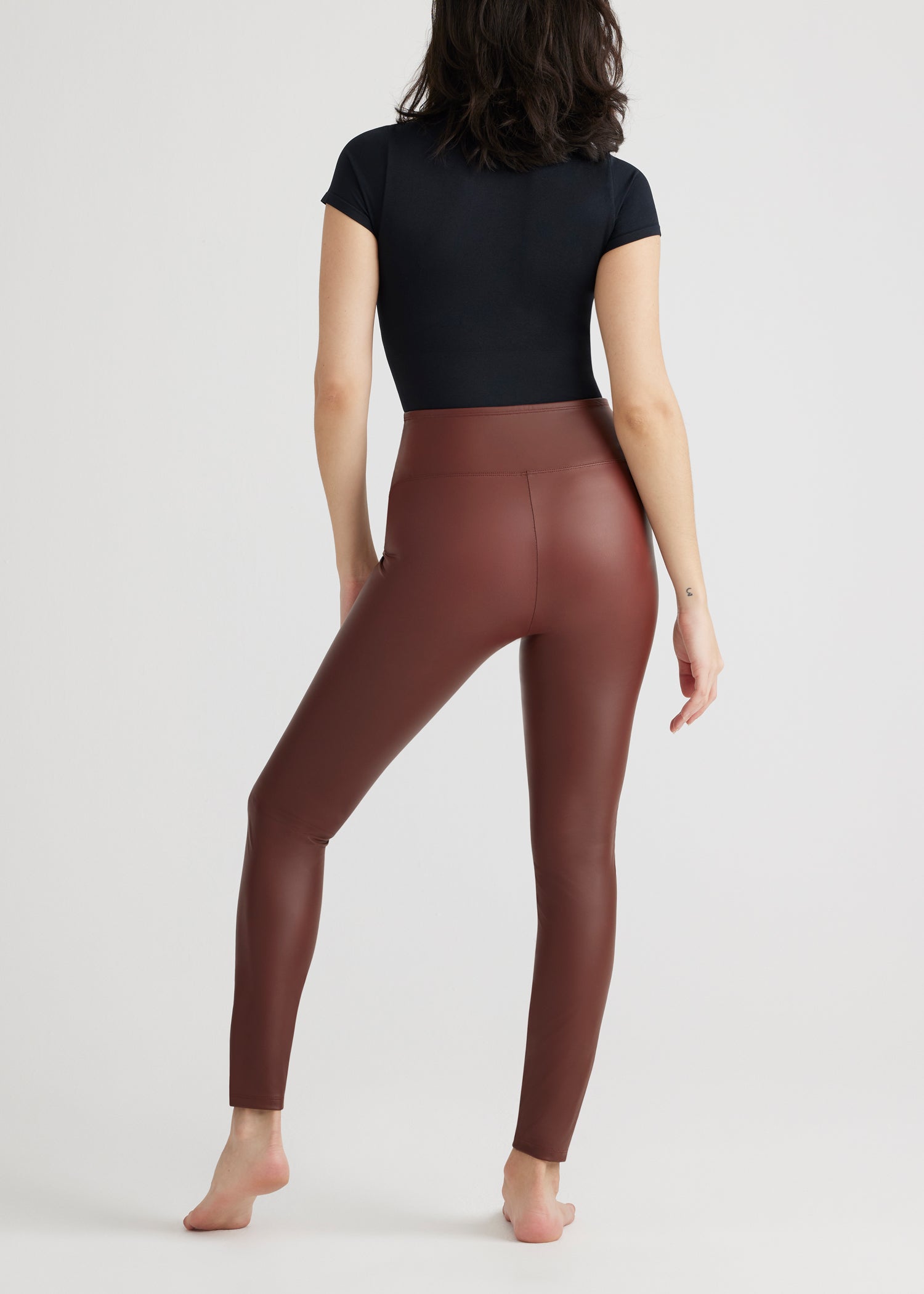 Faux Leather Shaping Legging
