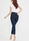 Remy Cropped Denim Shaping Legging w/ Released Hem from Yummie in True Indigo - 10