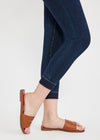 Remy Cropped Denim Shaping Legging w/ Released Hem from Yummie in True Indigo - 9