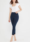 Remy Cropped Denim Shaping Legging w/ Released Hem from Yummie in True Indigo - 8