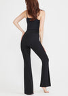 Chrissy Split Front Bootcut Shaping Legging - Cotton Stretch from Yummie in Black - 7