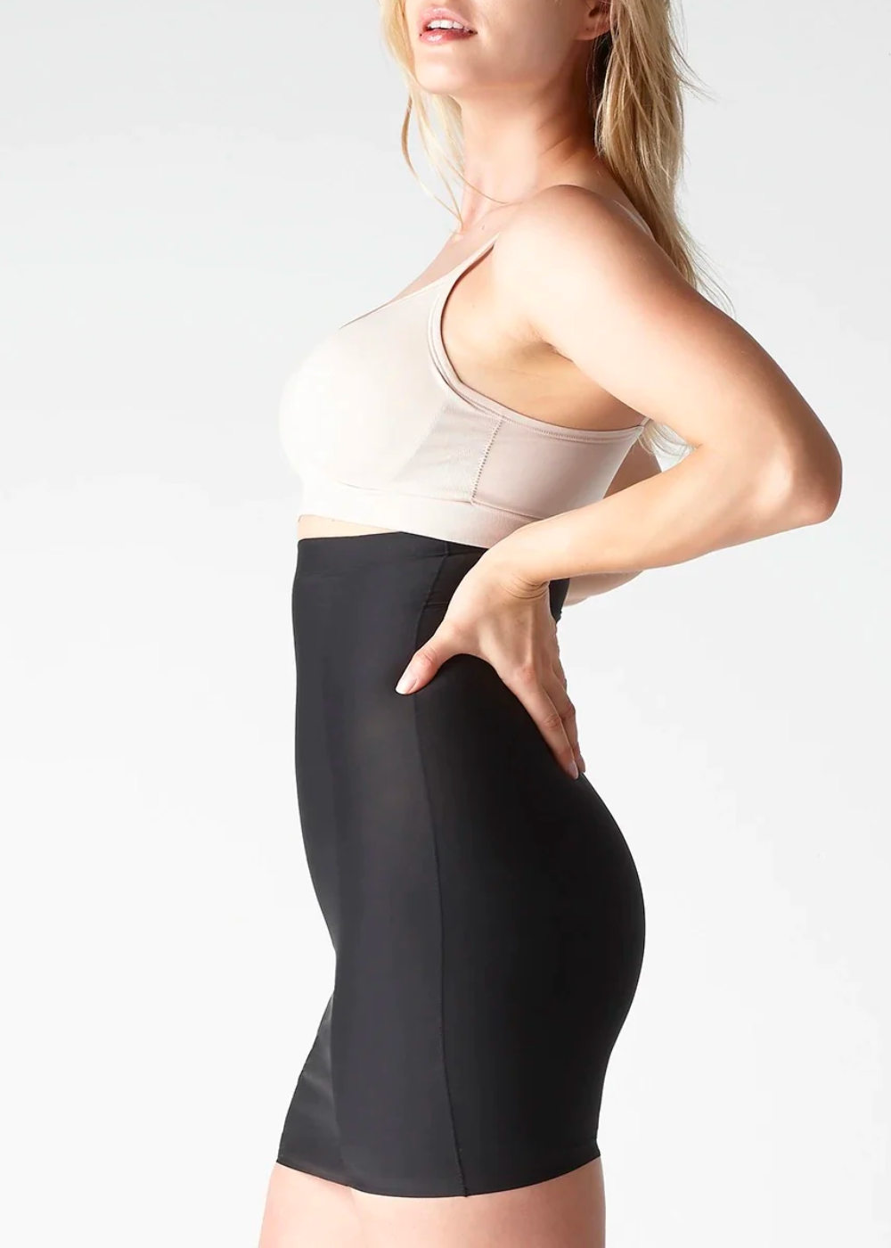 Yummie Black Hidden Curves Firm Shaping High Waist Skirt Slip Shapewear -  $25 New With Tags - From Diana