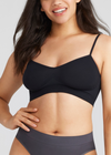 Audrey Unlined Bralette - Outlast® Seamless from Yummie in Black - 4