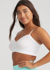 Audrey Unlined Bralette - Outlast® Seamless from Yummie in White - 2