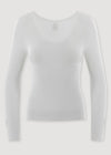 Karlie Long Sleeve Shaping Top - Cotton Seamless from Yummie in Karlie Long Sleeve Shaping Top - Cotton Seamless - 6