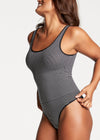 Ruby Shaping Thong Bodysuit - Cotton Seamless from Yummie in Ruby Shaping Thong Bodysuit - Cotton Seamless - 13