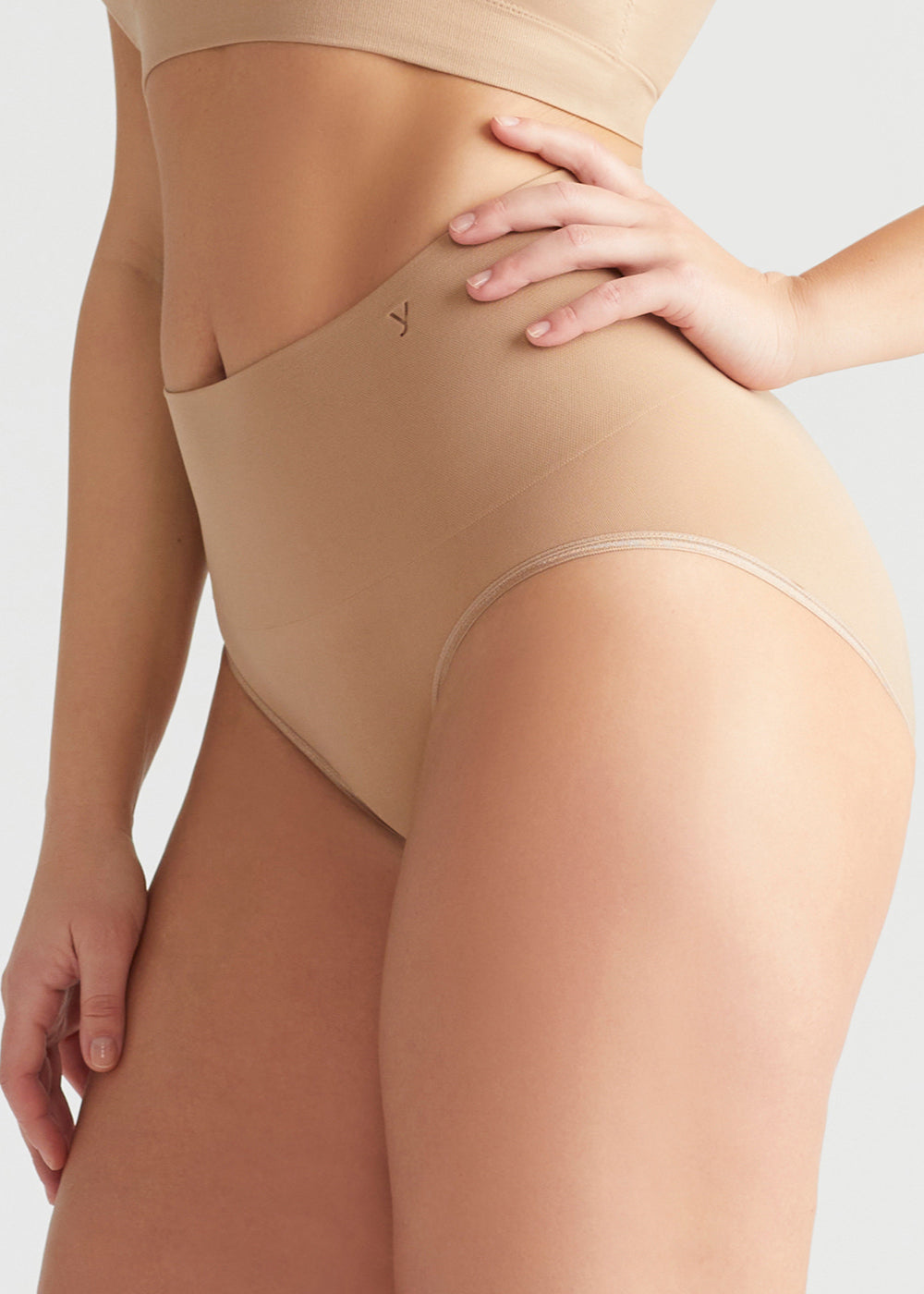 Buy Men's Brief Seamless Low-rise Thong Underwear Nude XL Online