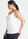 2-Way Shaping Tank - Outlast® Seamless from Yummie in White - 3