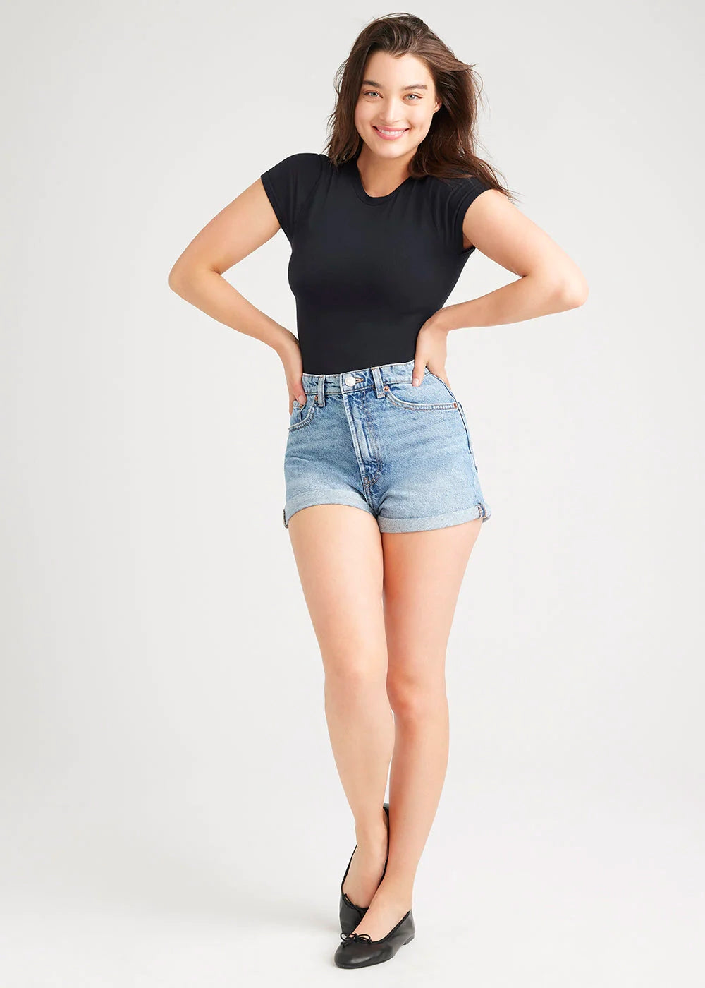 Yummie Annette Square Neck Cap Sleeve Shaping Bodysuit | Dillard's