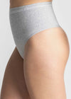 Cotton Seamless Shaping Thong from Yummie in Heather Grey - 9